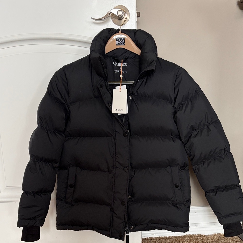 Quince Black Puffer Jacket